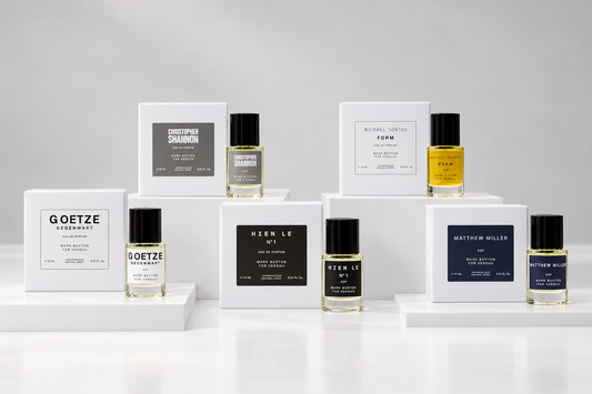VERDUU FIRST FIVE fragrance wardrobe — five 15 ml Eau de Parfum bottles
